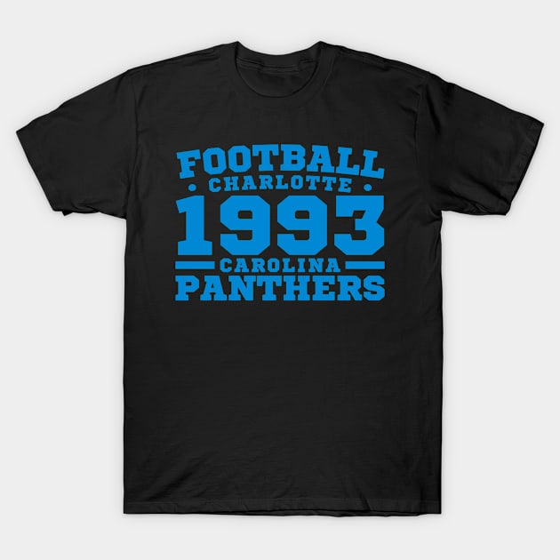 Football Charlotte 1993 Carolina Panthers T-Shirt by ENTIN 